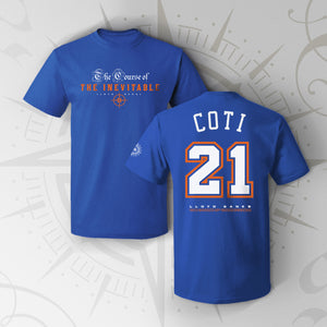 The Course of the Inevitable Orange & Blue T-Shirt